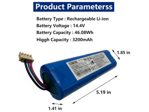 Батерия за прахосмукачка робот Ecovacs Deebot Ozmo 900 901 905 930 937 3200mAh 120 Батерия за прахосмукачка робот Ecovacs Deebot Ozmo 900 901 905 930 937 3200mAh 120